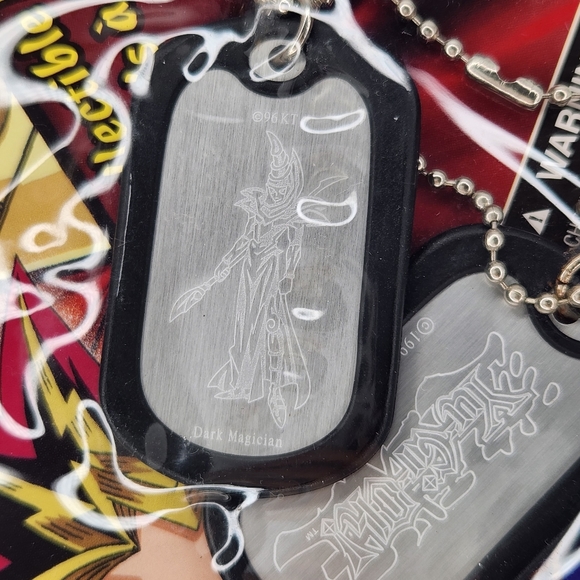Vintage Yu-Gi-Oh Dark Magician Dog Tag 1996 yugioh - Picture 2 of 4